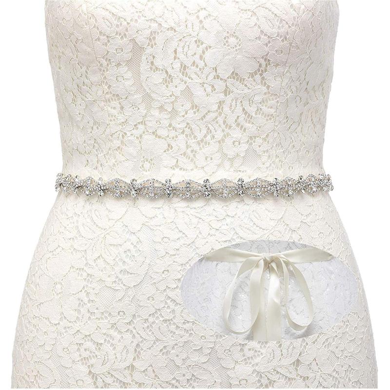 Belts JLZXSY Handmade Crystal Bridal Belt Rhinestone Wedding Dress Sash Headband For Bride Bridesmaid (Silver,Rose Gold), White
Belts JLZXSY Handmade Crystal Bridal Belt Rhinestone Wedding Dress Sash Headband For Bride Bridesmaid (Silver,Rose Gold), White