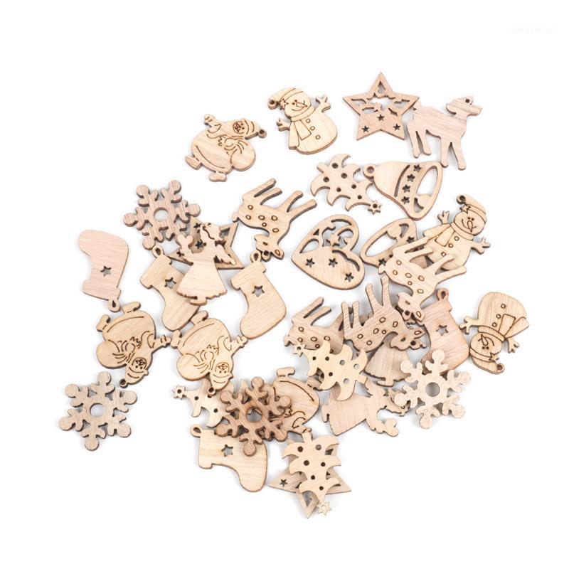 50PCS Christmas Decoration Natural Wooden Christmas Tree Snowman Snowflake Hanging Ornaments DIY Arts Crafts Decoration noel1
50PCS Christmas Decoration Natural Wooden Christmas Tree Snowman Snowflake Hanging Ornaments DIY Arts Crafts Decoration noel1