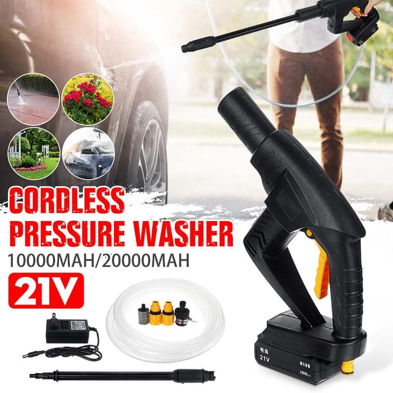 21V Wireless High Pressure Car Washer 20000mAh Rechargeable Lithium Battery Auto Spray Water Car Cleaning Gun Handheld Cleaner
21V Wireless High Pressure Car Washer 20000mAh Rechargeable Lithium Battery Auto Spray Water Car Cleaning Gun Handheld Cleaner