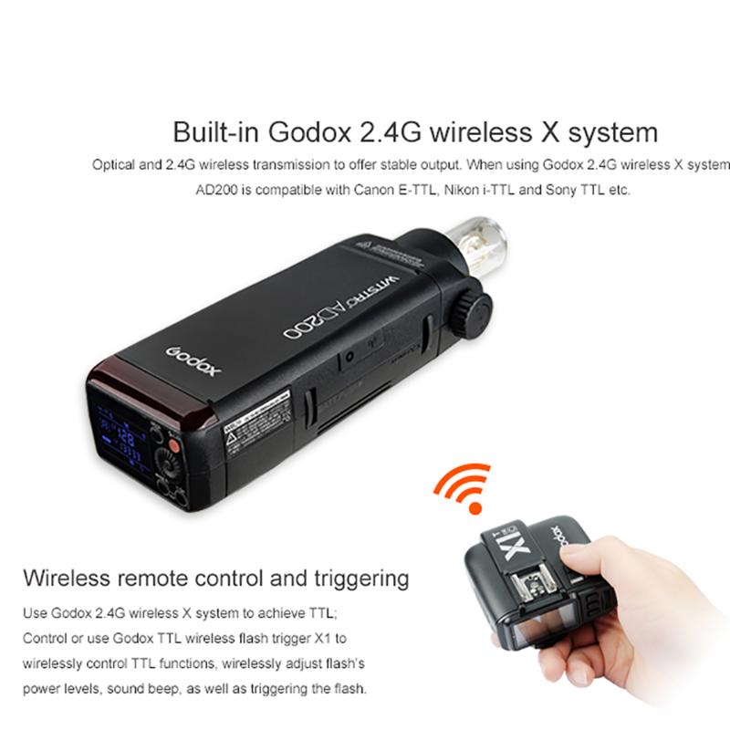 Godox AD200 Pocket Flash speedlite High-speed photographic For 200WL Lithium Battery Pack
Godox AD200 Pocket Flash speedlite High-speed photographic For 200WL Lithium Battery Pack
