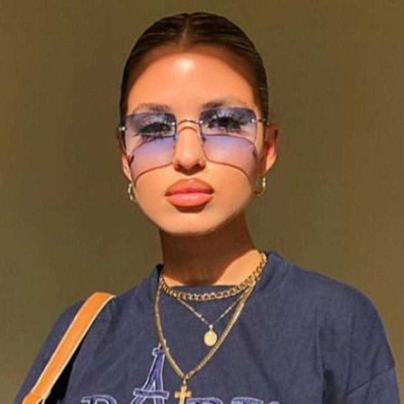 Women Rimless Sunglasses Men High Quality Small Square Sun Glasses Ladies Gradient Eyewear Female Glasses UV400
Women Rimless Sunglasses Men High Quality Small Square Sun Glasses Ladies Gradient Eyewear Female Glasses UV400