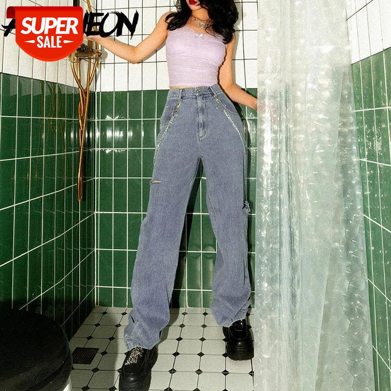 ALLNeon E-girl Hip Hop Style High-waist Wide Leg Pants Vintage 90S Chains Loosed Hole Blue Jeans Fashion Streetwear Denim Pants #cK8E, Black;white
ALLNeon E-girl Hip Hop Style High-waist Wide Leg Pants Vintage 90S Chains Loosed Hole Blue Jeans Fashion Streetwear Denim Pants #cK8E, Black;white