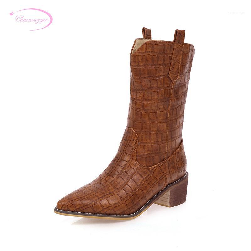 Street sexy pointed toe mid-calf boots plaid black blue white red brown medium with thick heels riding boots women's shoes1
Street sexy pointed toe mid-calf boots plaid black blue white red brown medium with thick heels riding boots women's shoes1