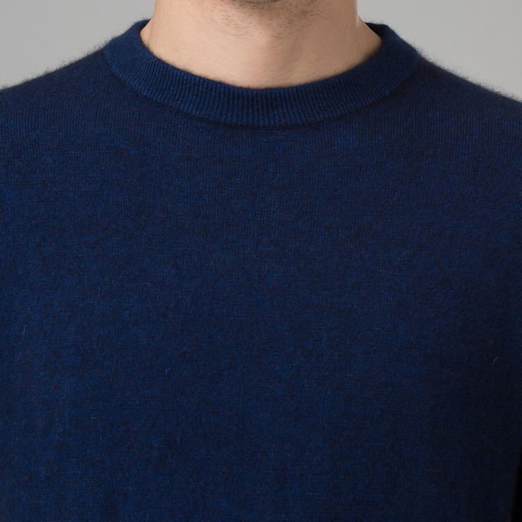 Winter Men Jumper 100% Cashmere and wool Knitted Sweater O-neck Long Sleeve Pullovers Male Sweaters Big size clothes 201203