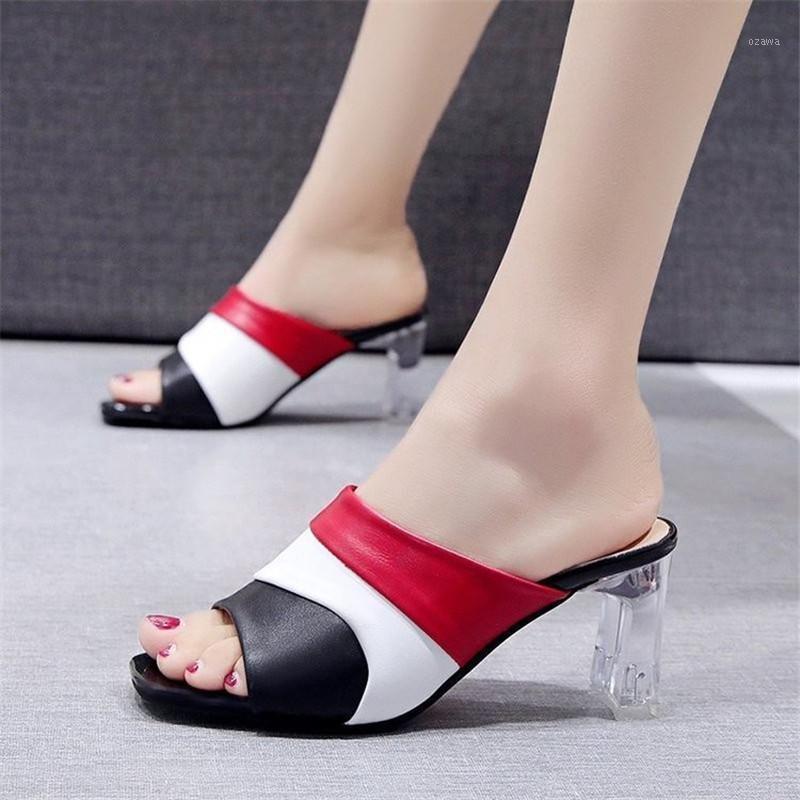 2020 Summer Korean Style Fashion Simple Tide Thick High Heels Peep Toe Square Toe Cut Out One-Strap Women Slippers sizes 35-401, Green
2020 Summer Korean Style Fashion Simple Tide Thick High Heels Peep Toe Square Toe Cut Out One-Strap Women Slippers sizes 35-401, Green