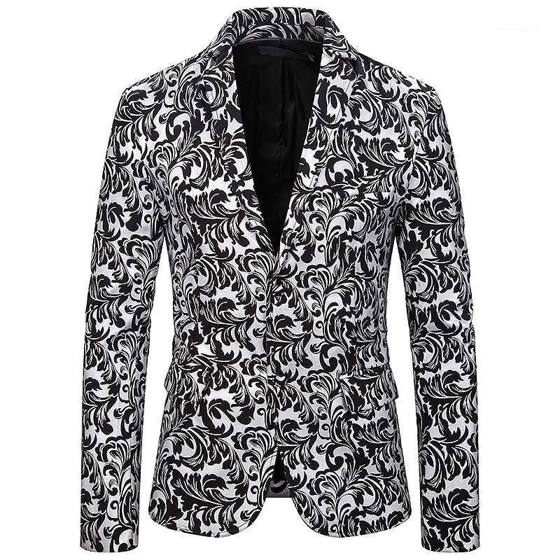 New tide men' large size gold floral pattern Slim men' suit with pants wedding groom singer costume1
New tide men' large size gold floral pattern Slim men' suit with pants wedding groom singer costume1