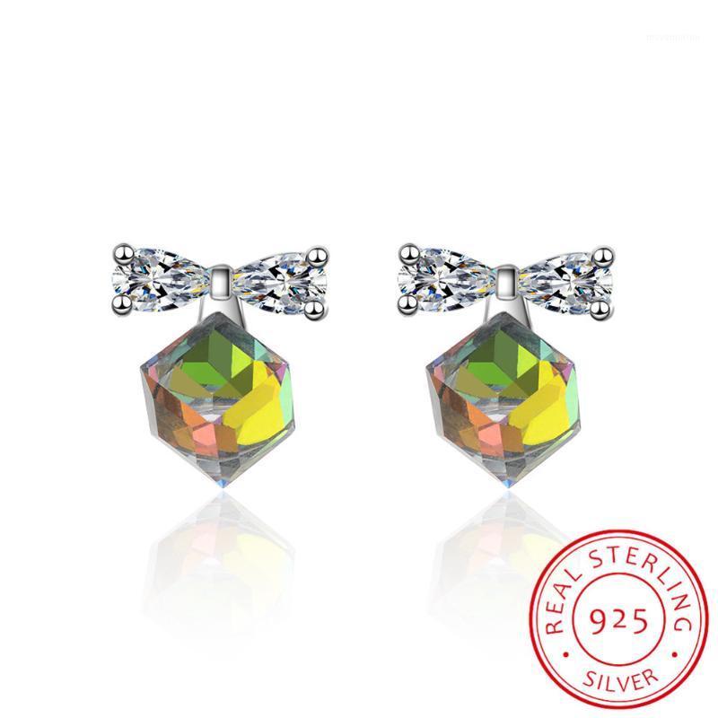 Lekani Genuine 925 Silver Cube Crystals From Stud Earrings Zirconia Stone Fashion Bowknot Jewelry For Women Girls Gift1
Lekani Genuine 925 Silver Cube Crystals From Stud Earrings Zirconia Stone Fashion Bowknot Jewelry For Women Girls Gift1
