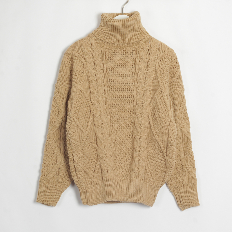Wixra Womens Sweater Pullovers Thick Casual Turtleneck Solid Autumn Winter Female Knit High Stretch Full Sleeve Twisted Jumpers 201221