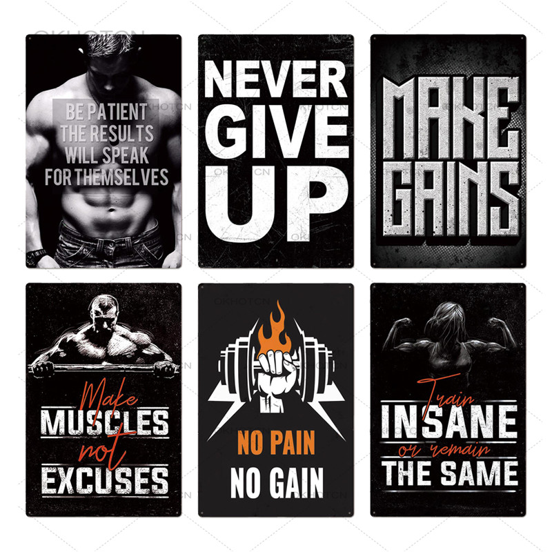2021 Funny Gym Shop Wall Tin Sign Metal Poster Plaque Never Give Up Metal Work Out Wall Decor for Man Cave Gym Tin Sign Decorative Plate
2021 Funny Gym Shop Wall Tin Sign Metal Poster Plaque Never Give Up Metal Work Out Wall Decor for Man Cave Gym Tin Sign Decorative Plate