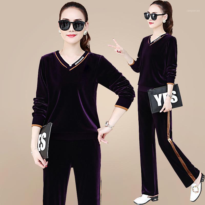 4XL Autumn Women Tracksuit Sportswear Velvet Loose Sweatshirt+pant Running Jogger Fitness Gym Workout Casual Set Sport Suit1, Purple
4XL Autumn Women Tracksuit Sportswear Velvet Loose Sweatshirt+pant Running Jogger Fitness Gym Workout Casual Set Sport Suit1, Purple