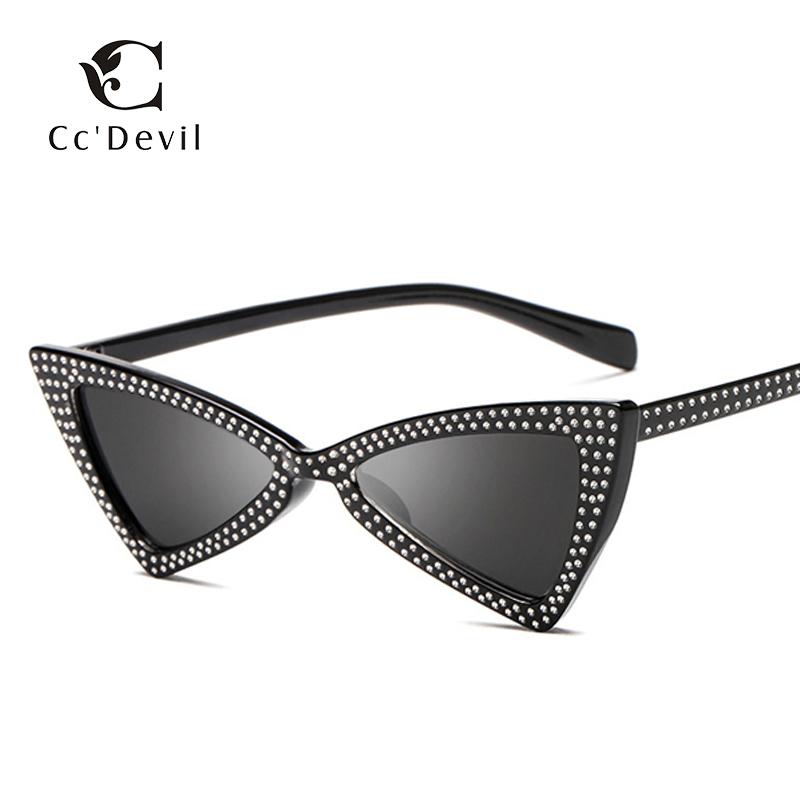 Retro Vintage Triangle Sunglasses For Women Brand Designer Imitation Diamond Sun Glasses Cat Eye Ladies Small Frame Sunglass
Retro Vintage Triangle Sunglasses For Women Brand Designer Imitation Diamond Sun Glasses Cat Eye Ladies Small Frame Sunglass