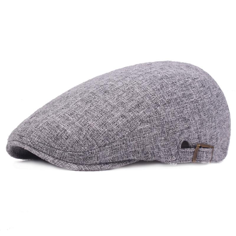 Men's Forward Cap Cotton Linen Casual Beret Solid Color Duckbill Hat Women's Hat Thin Visor, Dark grey adjustable
Men's Forward Cap Cotton Linen Casual Beret Solid Color Duckbill Hat Women's Hat Thin Visor, Dark grey adjustable
