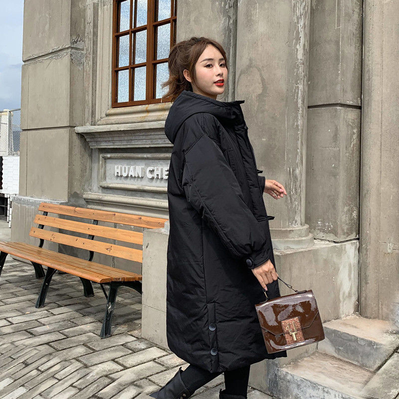 High Quality Arrival Winter Women Cotton Padded Jacket Loose Hooded Long Coat Thick Parkas Female Warm Outerwears D294 201017
