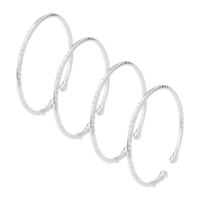 Bangle 4pcs Africa Jewelry Ethiopian Silver Plated Striped Bracelet Dubai India Women Men Birthday Gifts
Bangle 4pcs Africa Jewelry Ethiopian Silver Plated Striped Bracelet Dubai India Women Men Birthday Gifts