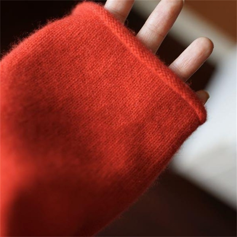 Mid-length wool coat sweater women's cardigan jacket spring fall long-sleeved loose cardigans 201128