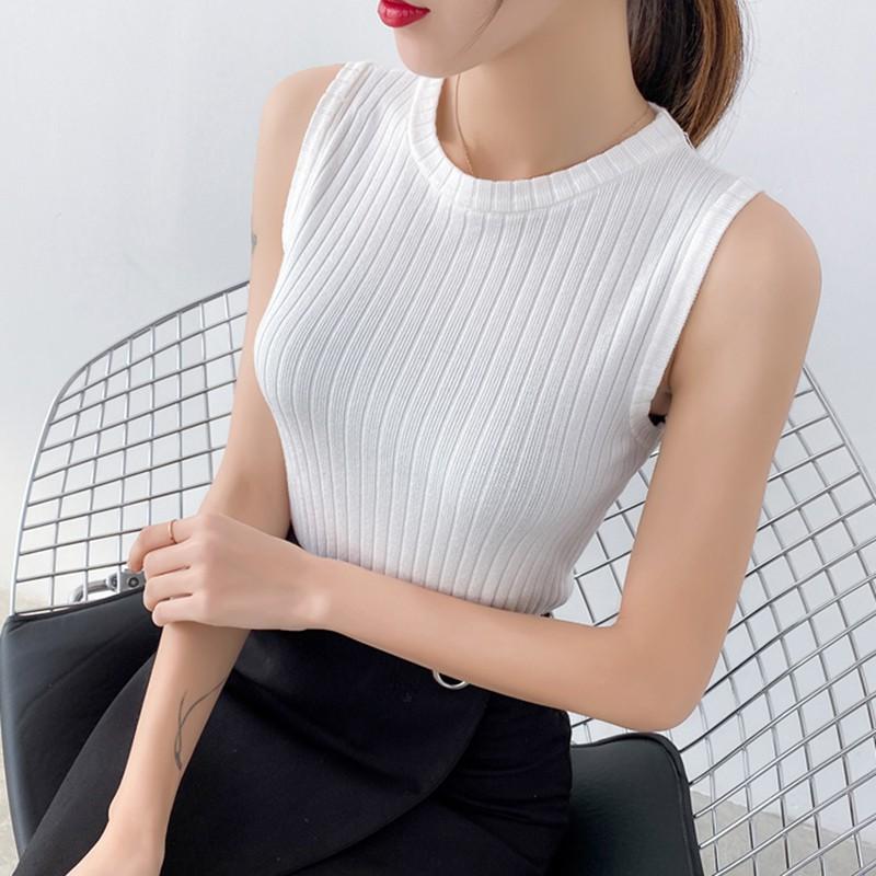 Women Knitted T-Shirt O-Neck Solid Tanks & Camis Casual Knitted Tank Top Sleeveless Casual Slim Top New Arrival HOT
Women Knitted T-Shirt O-Neck Solid Tanks & Camis Casual Knitted Tank Top Sleeveless Casual Slim Top New Arrival HOT