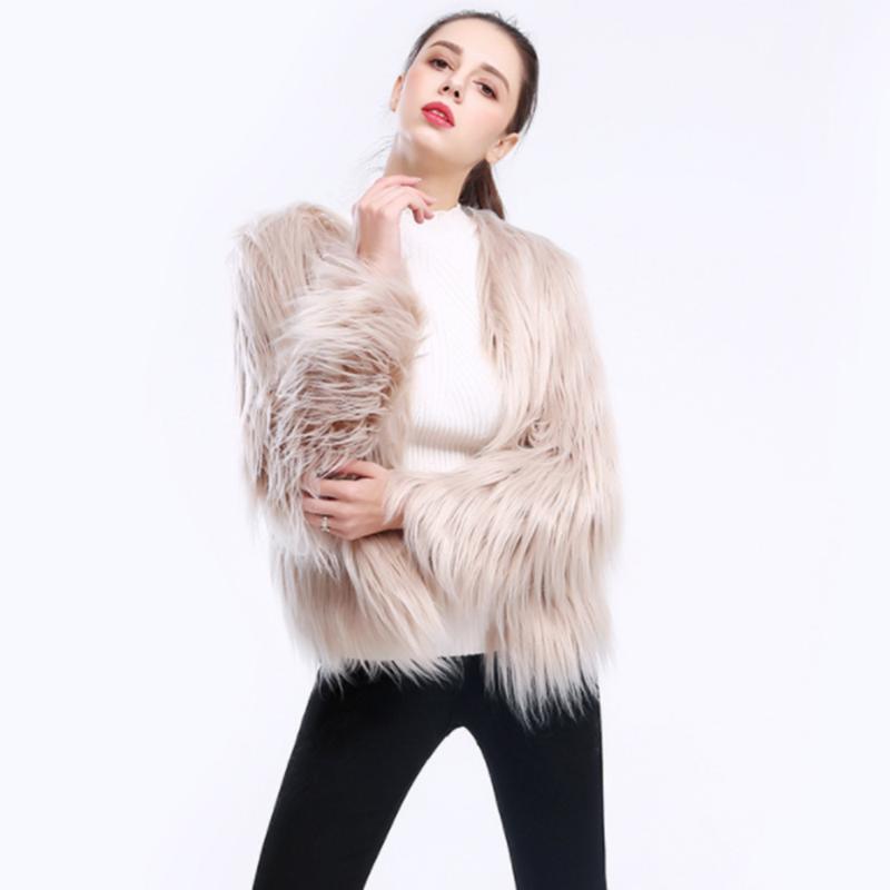 Furry Fur Coat Women Fluffy Warm Long Sleeve Slim Outerwear Autumn Winter Covered Button Coat Jacket Overcoat Plus Size 3XL, White
Furry Fur Coat Women Fluffy Warm Long Sleeve Slim Outerwear Autumn Winter Covered Button Coat Jacket Overcoat Plus Size 3XL, White