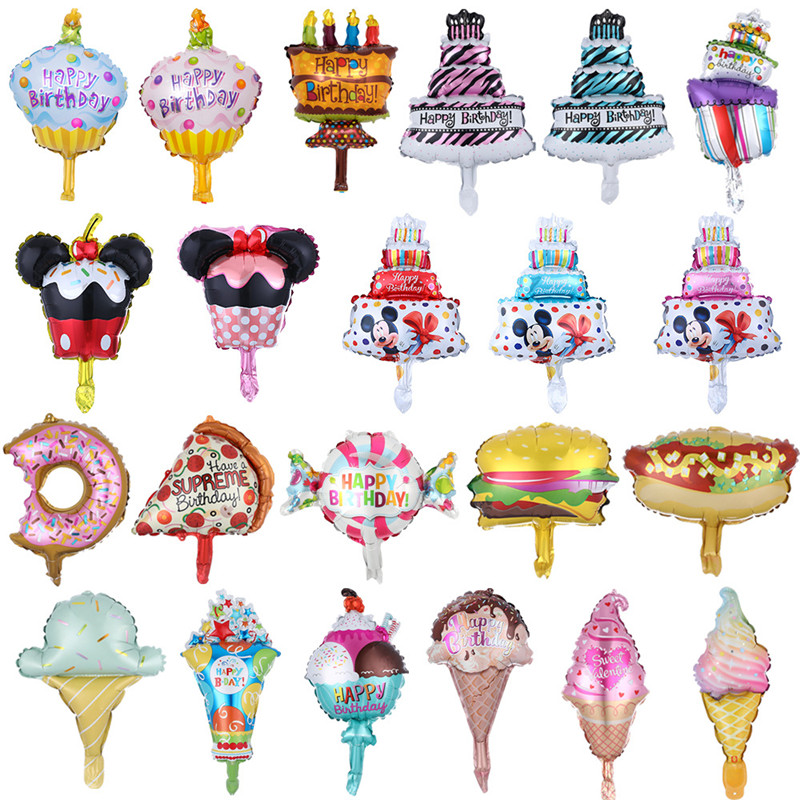 Helium Foil Balloon Happy Birthday Mini Cake Ice Cream Balloons Children Birthday Party Decorative Balloon Wedding Decorations Supplies
Helium Foil Balloon Happy Birthday Mini Cake Ice Cream Balloons Children Birthday Party Decorative Balloon Wedding Decorations Supplies