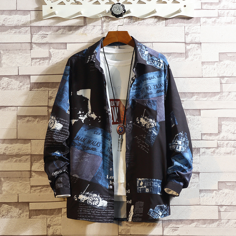 2021 New Hawaii Print Korea Style Long Sleeves Casual Men Shirt for Summer Clothes Hip Hop Punk Streetwear 5nnj, Asian size w c95 b
2021 New Hawaii Print Korea Style Long Sleeves Casual Men Shirt for Summer Clothes Hip Hop Punk Streetwear 5nnj, Asian size w c95 b