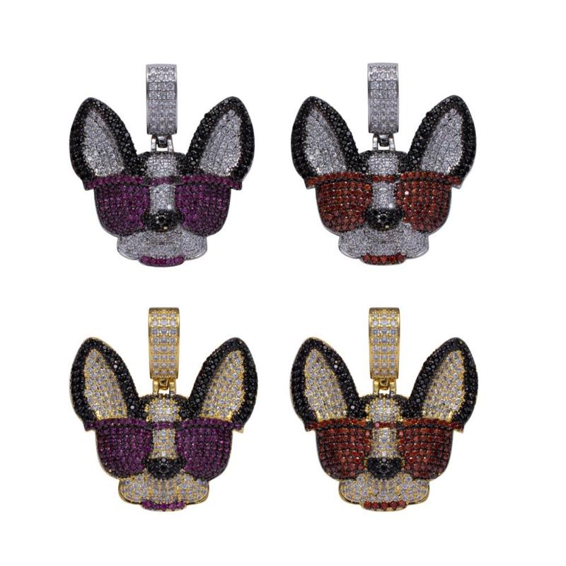 New Trendy Cool Fashion Puppy In Sunglasses Necklaces For Men Women Charm Chain Jewelry Micro Pave Zircon Necklaces hip hop Rock
New Trendy Cool Fashion Puppy In Sunglasses Necklaces For Men Women Charm Chain Jewelry Micro Pave Zircon Necklaces hip hop Rock