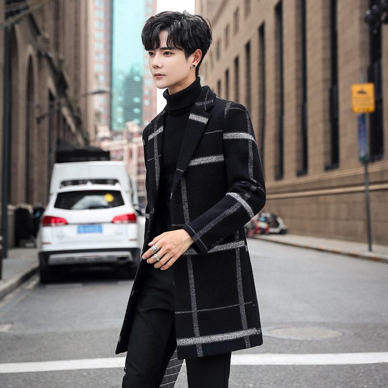 fall and winter of 2020 male long woollen overcoat woolen cloth coat male lattice han edition fashion men's windbreaker, See chart
fall and winter of 2020 male long woollen overcoat woolen cloth coat male lattice han edition fashion men's windbreaker, See chart