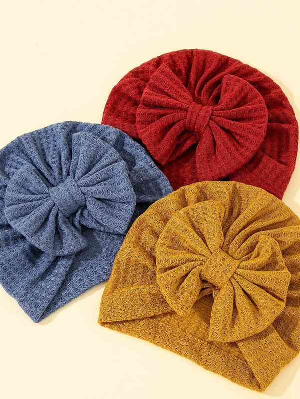 3pcs Baby Bow Knot Decor Hat SHE03