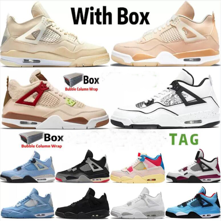 

2022 With Box Jumpman 4 OG 4s Shimmer Diy Mens Basketball Shoes Wild Things University Blue Desert Moss Taupe Haze White Oreo Sail Men Women Sneakers Trainers Size 13, Shoes (12)