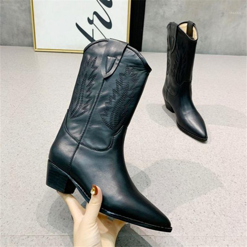 Black Genuine Leather Women Mid-calf Boot Embroidery Riding Boots Chunky Heel Botas Mujer Pointed Toe Autumn Women's High Boots1, Khaki
Black Genuine Leather Women Mid-calf Boot Embroidery Riding Boots Chunky Heel Botas Mujer Pointed Toe Autumn Women's High Boots1, Khaki