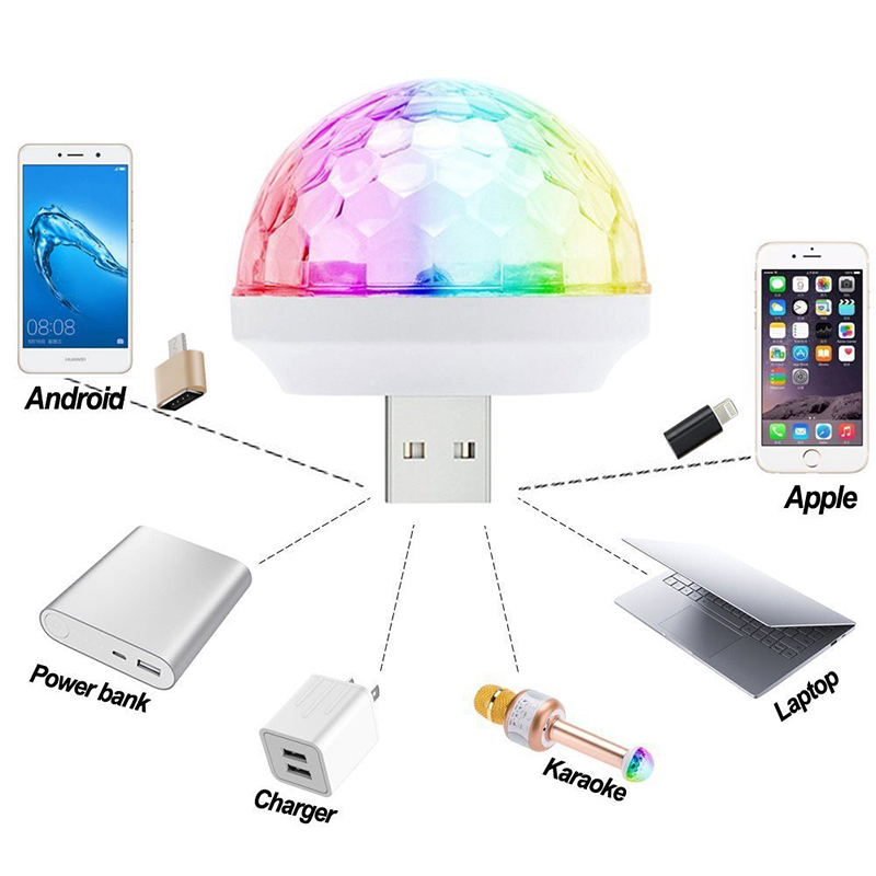 USB Mini Disco Ball, Party Lights Spherical Sound Control, Portable Led Car Atmosphere Light,for Halloween, Christmas, Parties, Karaoke, Bar
USB Mini Disco Ball, Party Lights Spherical Sound Control, Portable Led Car Atmosphere Light,for Halloween, Christmas, Parties, Karaoke, Bar