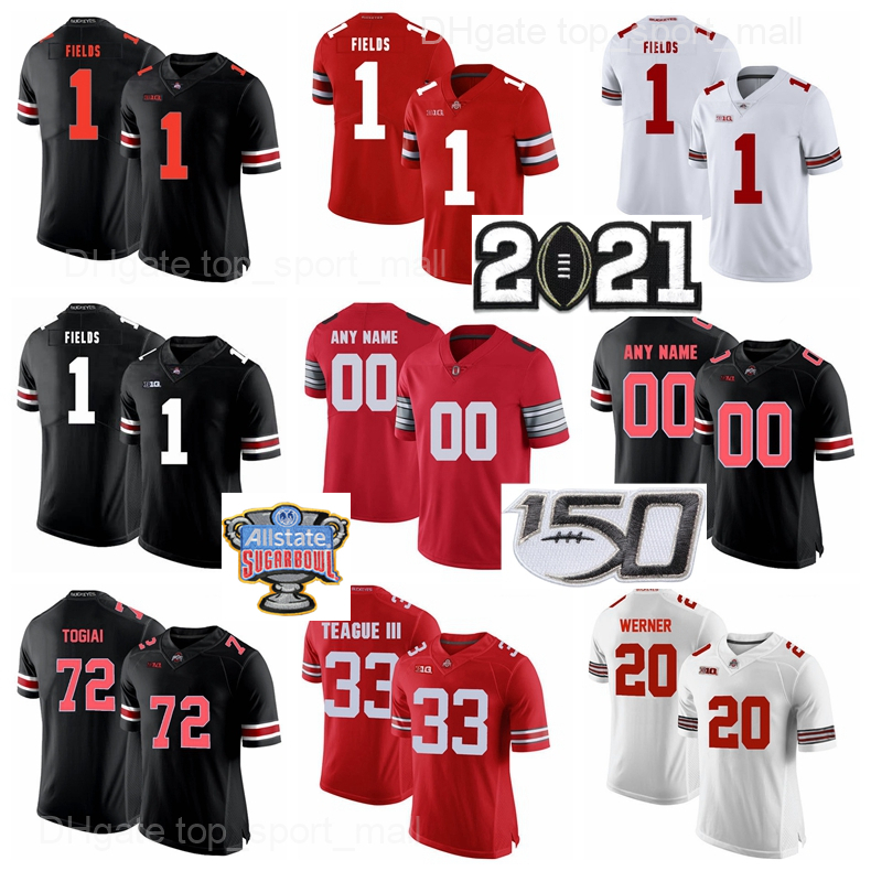 NCAA Ohio State Buckeyes 1 Justin Fields Jersey Football 33 Master Teague III Pete Werner Togiai Tuf Borland Finals 2021 Sugar Bowl Stitched High Quality, White
NCAA Ohio State Buckeyes 1 Justin Fields Jersey Football 33 Master Teague III Pete Werner Togiai Tuf Borland Finals 2021 Sugar Bowl Stitched High Quality, White