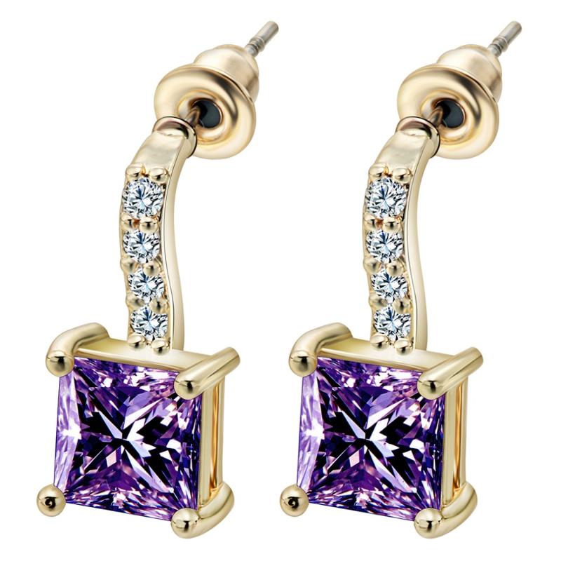 QIAMNI 10pcs/lot Gold Fashion Filled Purple Round Cut Flawless Cubic Zirconia Post Claw Earrings For Valentine's Day Gift
QIAMNI 10pcs/lot Gold Fashion Filled Purple Round Cut Flawless Cubic Zirconia Post Claw Earrings For Valentine's Day Gift