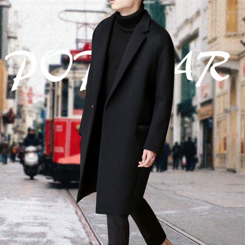 2020 Winter Fashion All-Match Solid Color Mid-Length Warm Woolen Jacket Men's Loose British Style Woolen Coat Korean version, Black
2020 Winter Fashion All-Match Solid Color Mid-Length Warm Woolen Jacket Men's Loose British Style Woolen Coat Korean version, Black