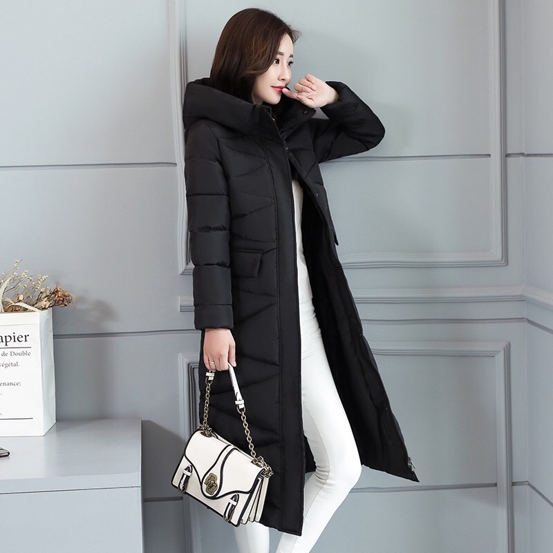 Vangull New Plus Size 3XL Parkas Fashion Women Winter Coat Long Slim Thicken Warm Jacket Down Cotton Padded Jackets Outwear 201019
