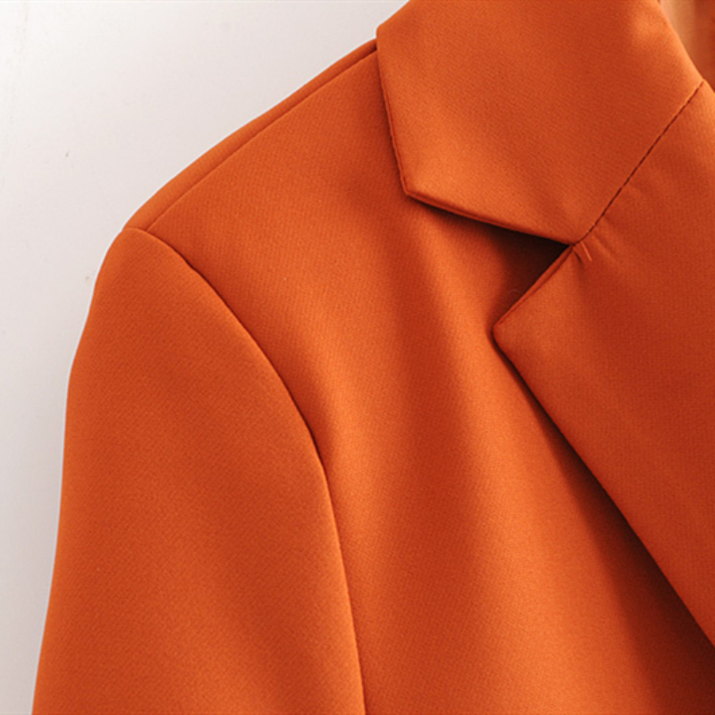 NSZ Women Checked Blazer Plaid Jacket Female Patchwork Long Sleeve Office Work Elegant Outerwear Business Suit Coat Blaser Mujer T200319