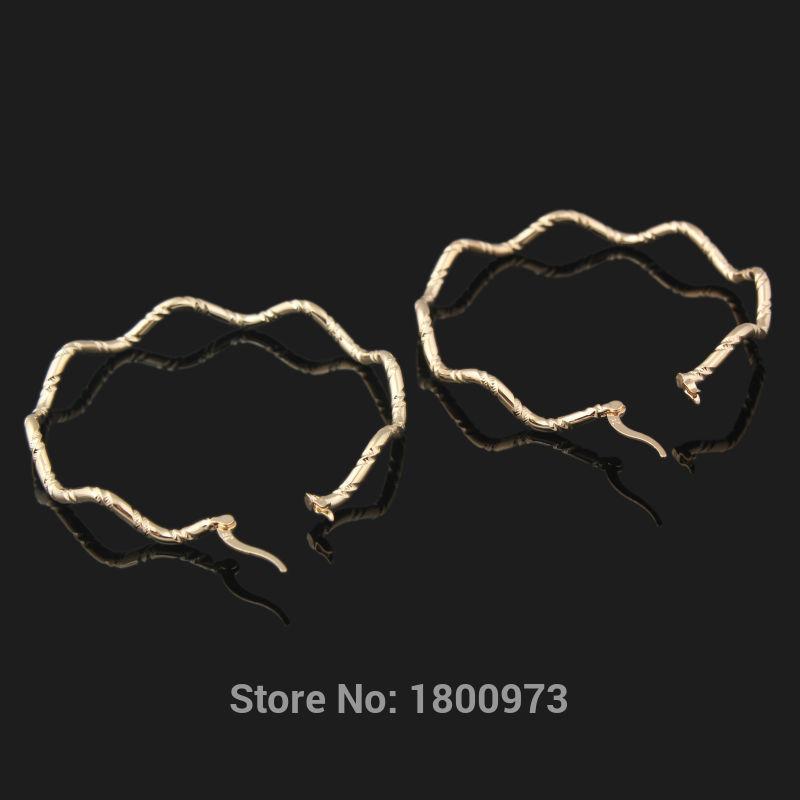 Wholesale Rose Gold Color Big Circle Curve Hoop Earrings For Women Fashion Jewelry 
Wholesale Rose Gold Color Big Circle Curve Hoop Earrings For Women Fashion Jewelry