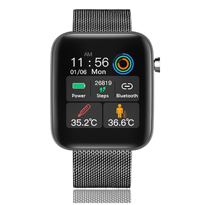 2020 NEW Sport Smart Watch Men Body Temperature Measure Heart Rate Blood Pressure Oxygen Bracelet Call Reminder Watches For Men LJ201120