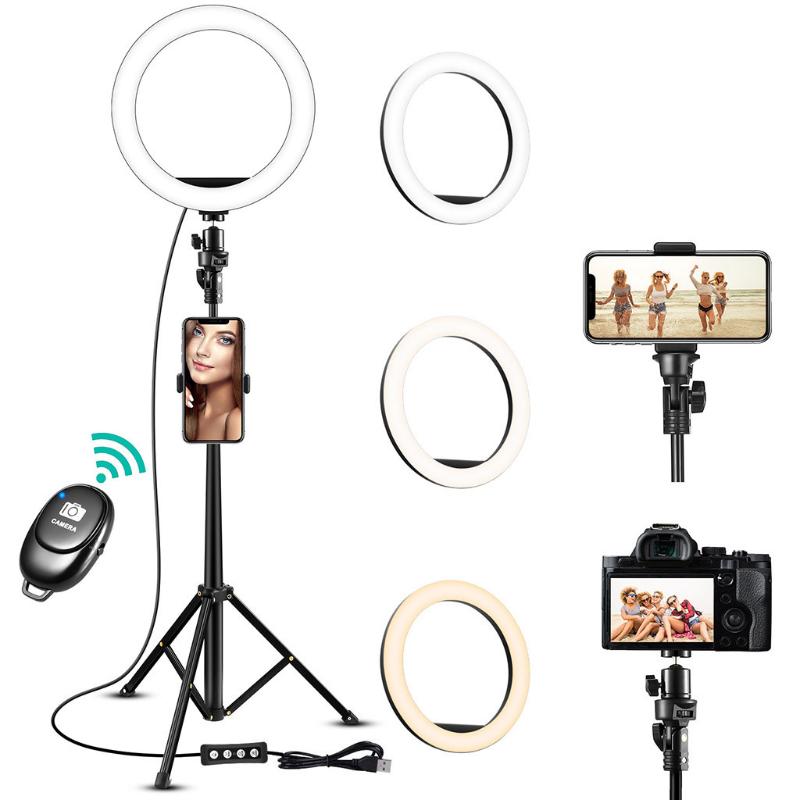 Selfie Ring Lamp Led Ring Light Selfie For Phone Photography Lighting Camera Tripod Kit Photo Equipment Para Air Black
Selfie Ring Lamp Led Ring Light Selfie For Phone Photography Lighting Camera Tripod Kit Photo Equipment Para Air Black