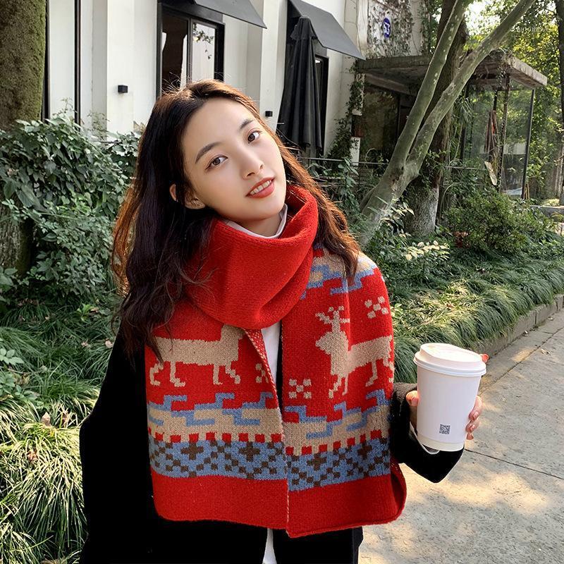 Johnature 2020 Winter New Deer Print Warm Women Scarf Shawl Casual Korean 3 Colors Thicken All Match Gift Female Scarf1
Johnature 2020 Winter New Deer Print Warm Women Scarf Shawl Casual Korean 3 Colors Thicken All Match Gift Female Scarf1