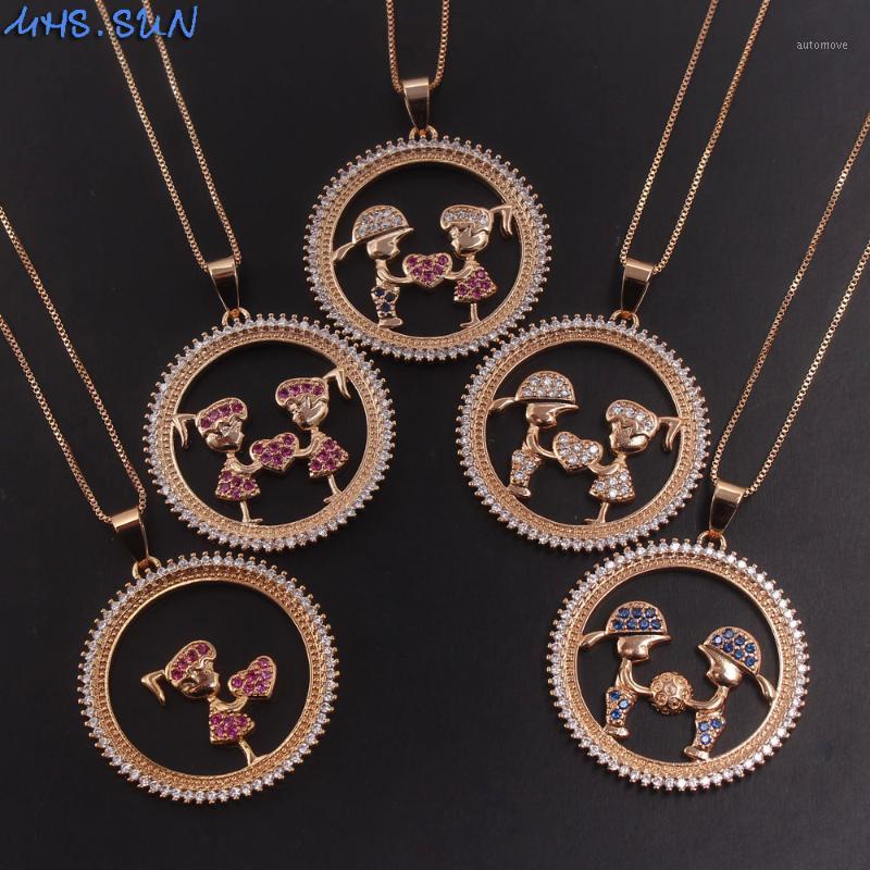 MHS.SUN Fashion Mosaic Zircon Girls Boys Pendants Necklace Gold CZ Chain Necklace For Women Couple Jewelry Party Gifts1
MHS.SUN Fashion Mosaic Zircon Girls Boys Pendants Necklace Gold CZ Chain Necklace For Women Couple Jewelry Party Gifts1
