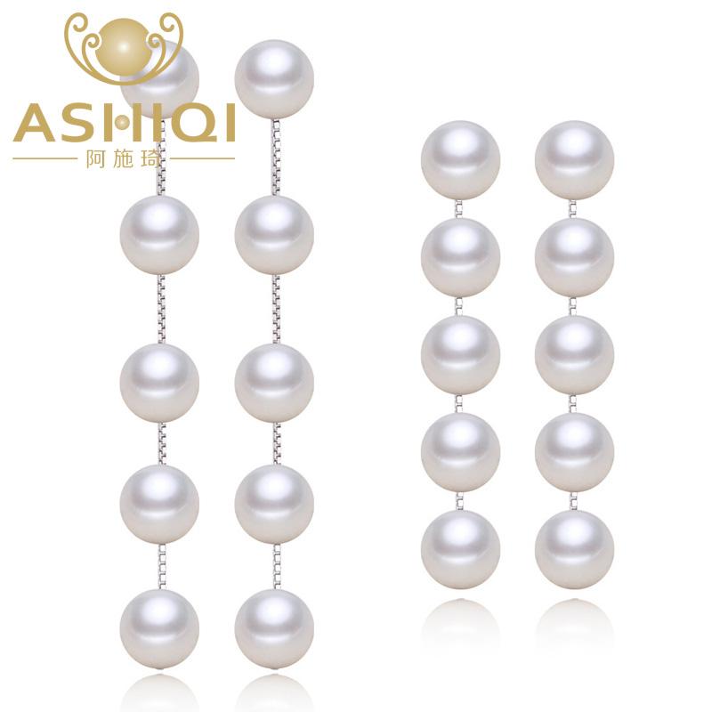 ASHIQI Real 925 Sterling Silver Drop earrings Tassel Long Natural Freshwater Pearl Earrings Jewelry
ASHIQI Real 925 Sterling Silver Drop earrings Tassel Long Natural Freshwater Pearl Earrings Jewelry