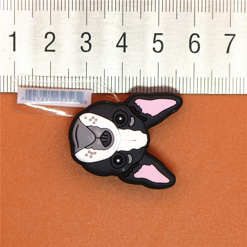 Animal style Shoe Charms Accessories Cute Bulldog Garden Shoe Decoration Kid's X-mas Gifts