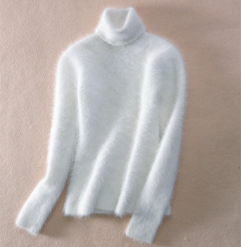 2021 New Faux Mink Cashmere Turtleneck Women Autumn Winter White Pullover Jumper Pull Femme Hiver Streetwear Knitted Sweater Rq03, Blue
2021 New Faux Mink Cashmere Turtleneck Women Autumn Winter White Pullover Jumper Pull Femme Hiver Streetwear Knitted Sweater Rq03, Blue