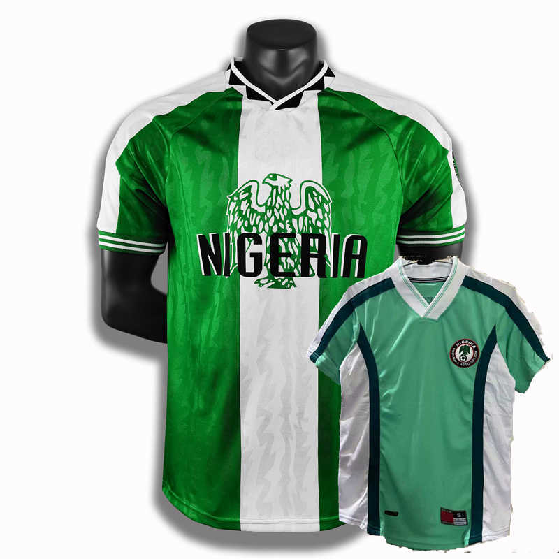 Retro classic 1996 1998 soccer jerseys WEST OKOCHA DOSU BABANGIDA OLISEH KANU OPARAKU IKPEBA AMOKACHI Retro football shirt
Retro classic 1996 1998 soccer jerseys WEST OKOCHA DOSU BABANGIDA OLISEH KANU OPARAKU IKPEBA AMOKACHI Retro football shirt