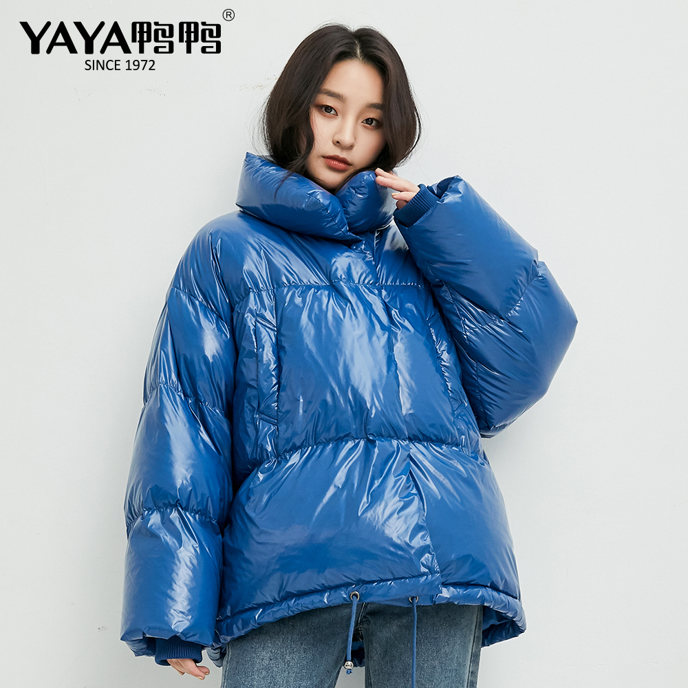 YAYA Winter Solid Jacket For Women Slim Parkas Cotton Padded Thick Casual Coats Casaco Feminino 201019