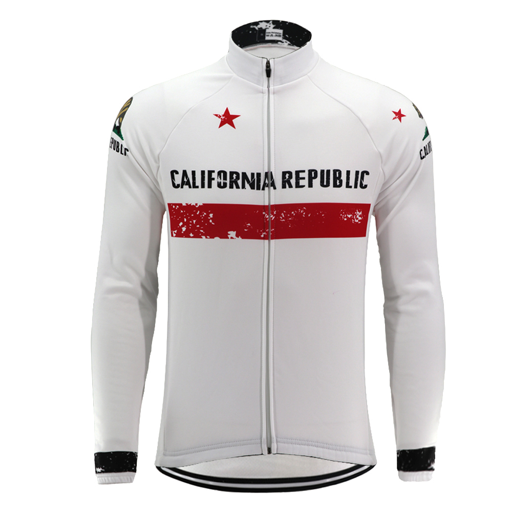 California republic men retro cycling jersey long sleeve pro team winter fleece & Autumn no fleece bike wear clothing road MTB jersey, Black
California republic men retro cycling jersey long sleeve pro team winter fleece & Autumn no fleece bike wear clothing road MTB jersey, Black