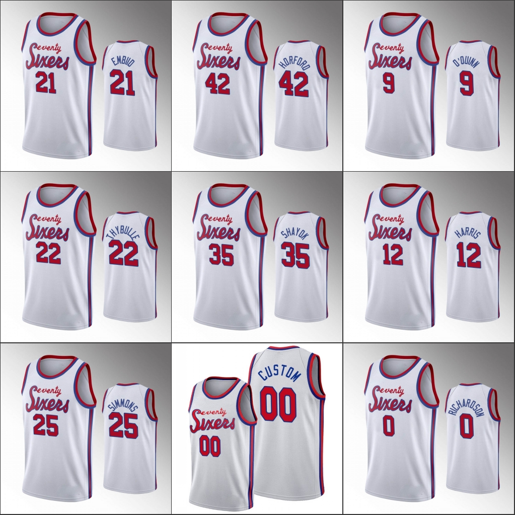Philadelphia76ersMen Joel Embiid Tobias Harris Ben Simmons 2021 HardwoodClassics White Custom Jersey, Black
Philadelphia76ersMen Joel Embiid Tobias Harris Ben Simmons 2021 HardwoodClassics White Custom Jersey, Black