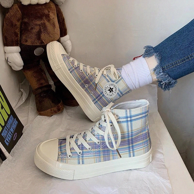 2020 New Women Shoes Fashion Canvas Shoes for Women Sneakers Gingham High Top Lace-Up Casual Designer Woman High Quality #yU0x
2020 New Women Shoes Fashion Canvas Shoes for Women Sneakers Gingham High Top Lace-Up Casual Designer Woman High Quality #yU0x