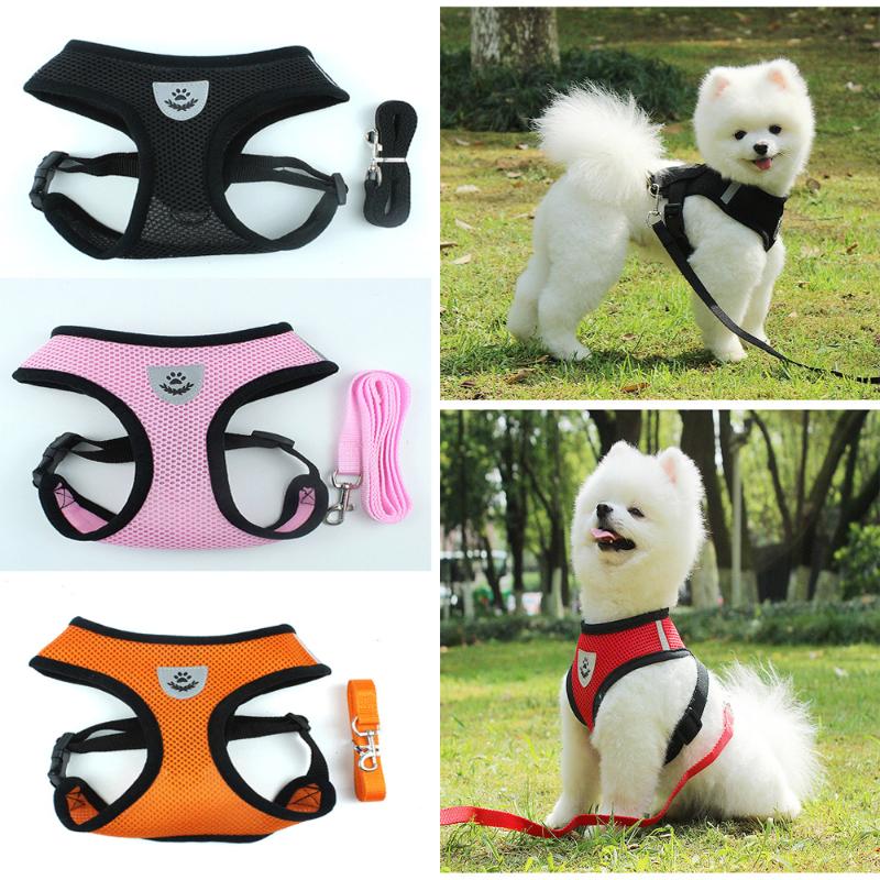 Puppy Polyester Mesh Harness Dog Harness Breathable Pet Adjustable Reflective Vest Lead Dog Cats Leash For Small Medium Dogs
Puppy Polyester Mesh Harness Dog Harness Breathable Pet Adjustable Reflective Vest Lead Dog Cats Leash For Small Medium Dogs