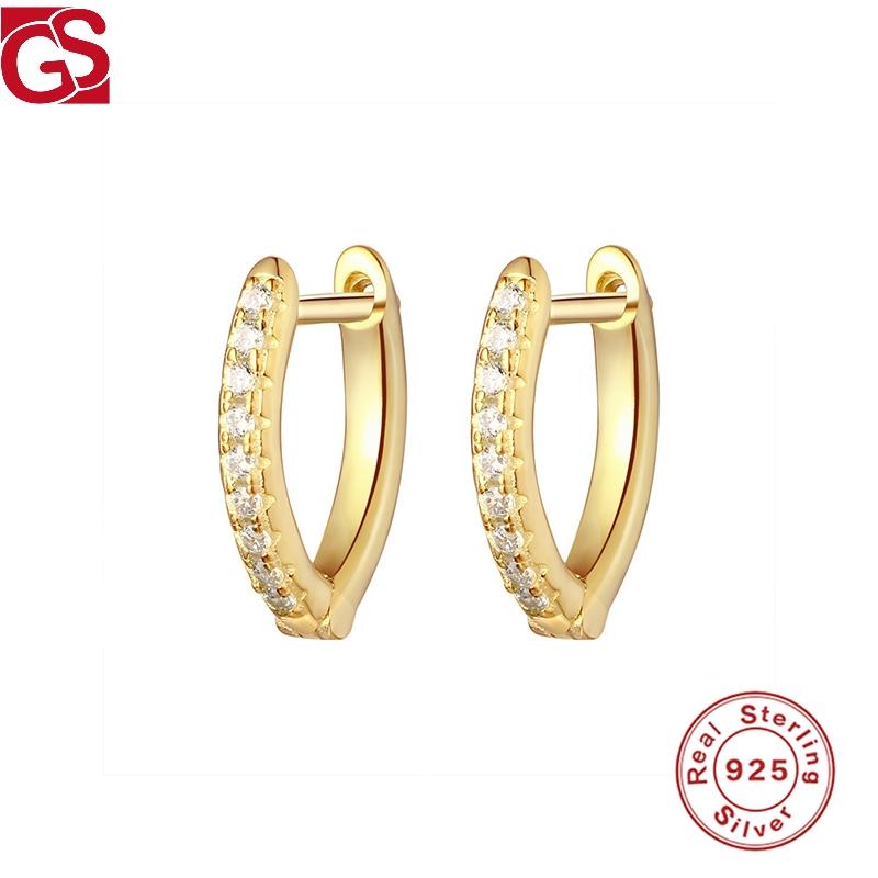 GS 925 Sterling Silver Hoop Earring For Women 2021 Trend V-shaped Micro-inlaid Zircon Earrings Fashion Jewelry Accessories
GS 925 Sterling Silver Hoop Earring For Women 2021 Trend V-shaped Micro-inlaid Zircon Earrings Fashion Jewelry Accessories
