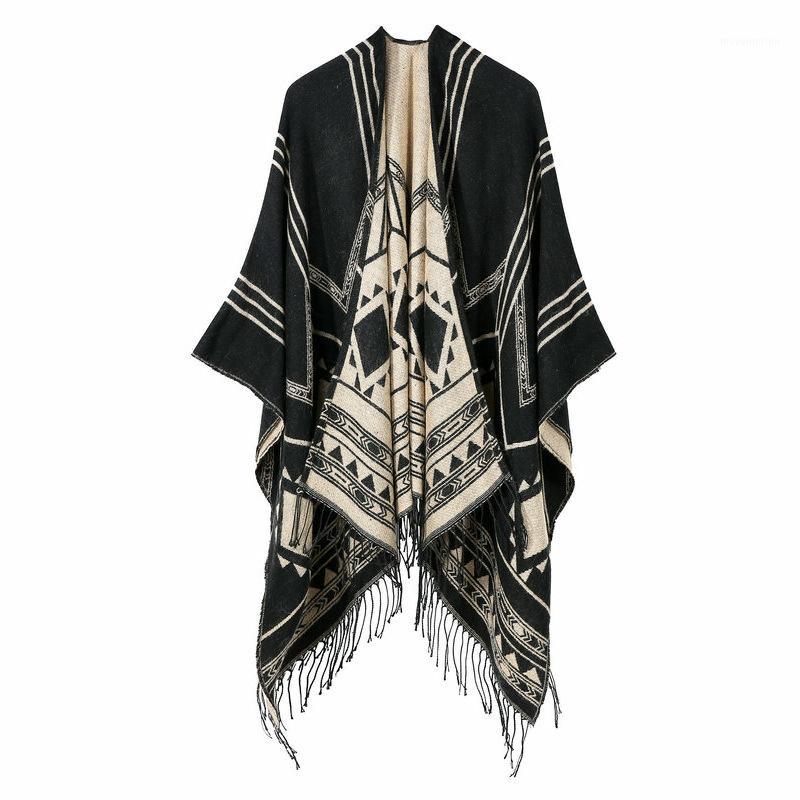 2020 Autumn and Winter European and American New Women's Geometric Angle of Obliquity Split Long Tassel Cashmere Cape Cape1
2020 Autumn and Winter European and American New Women's Geometric Angle of Obliquity Split Long Tassel Cashmere Cape Cape1